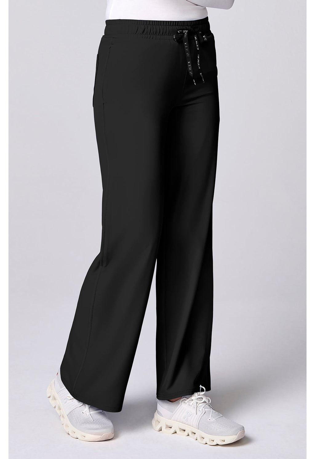 Insight MC00009 Women's Wide Leg Scrub Pants Black
