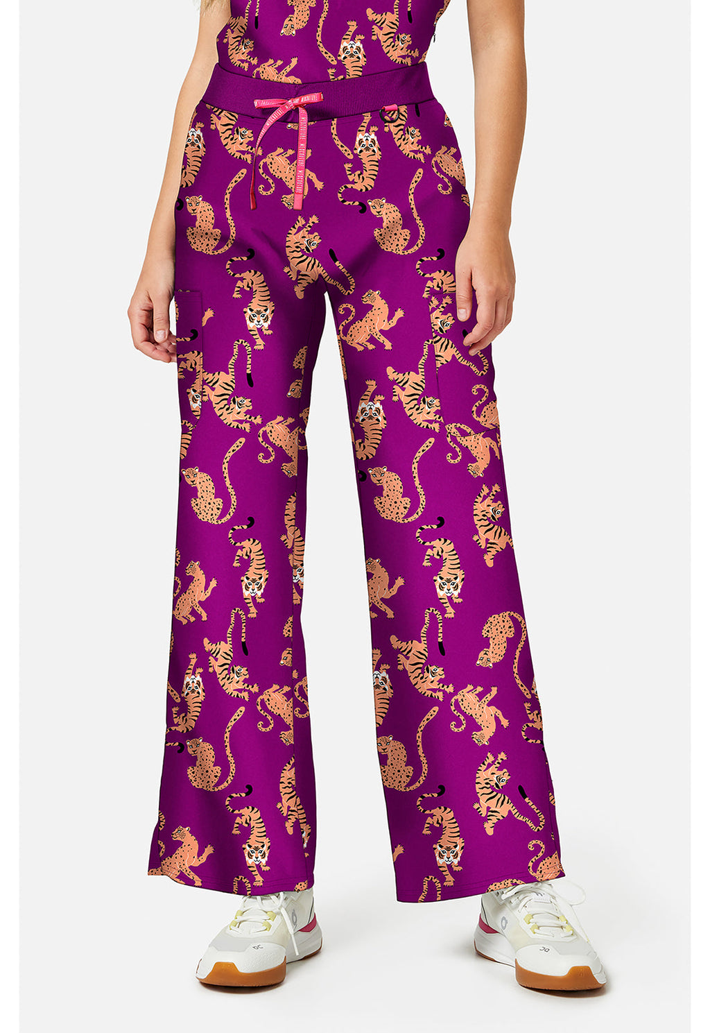 Amp MC00016 Women's Wide Leg Scrub Pants Into The Wild