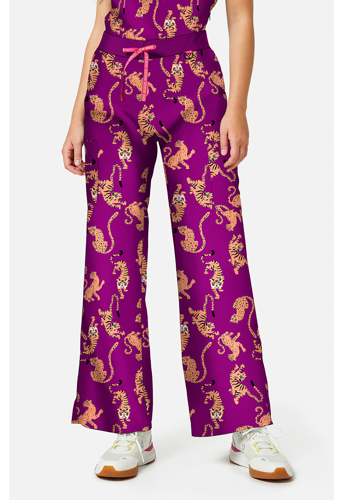 Amp MC00016 Women's Wide Leg Scrub Pants Into The Wild