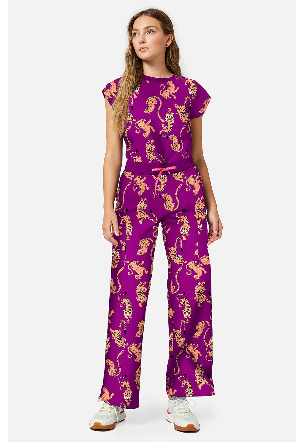 Amp MC00016 Women's Wide Leg Scrub Pants Into The Wild