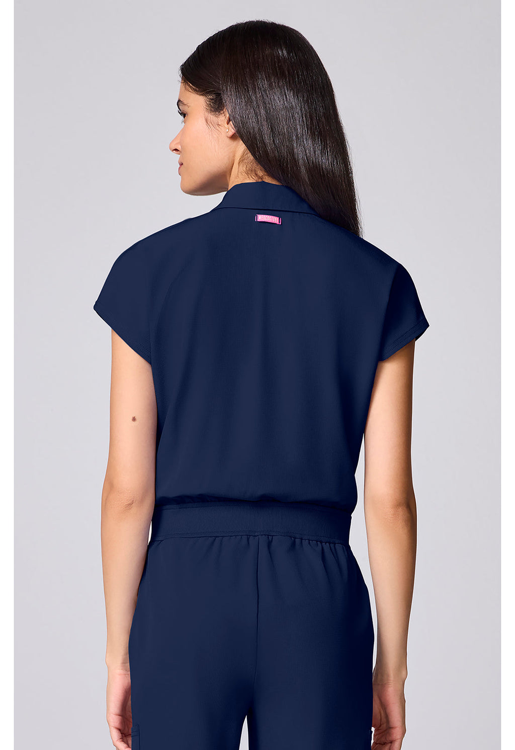 Amp MC00018 Women's Dolman Wide Leg Jumpsuit Navy