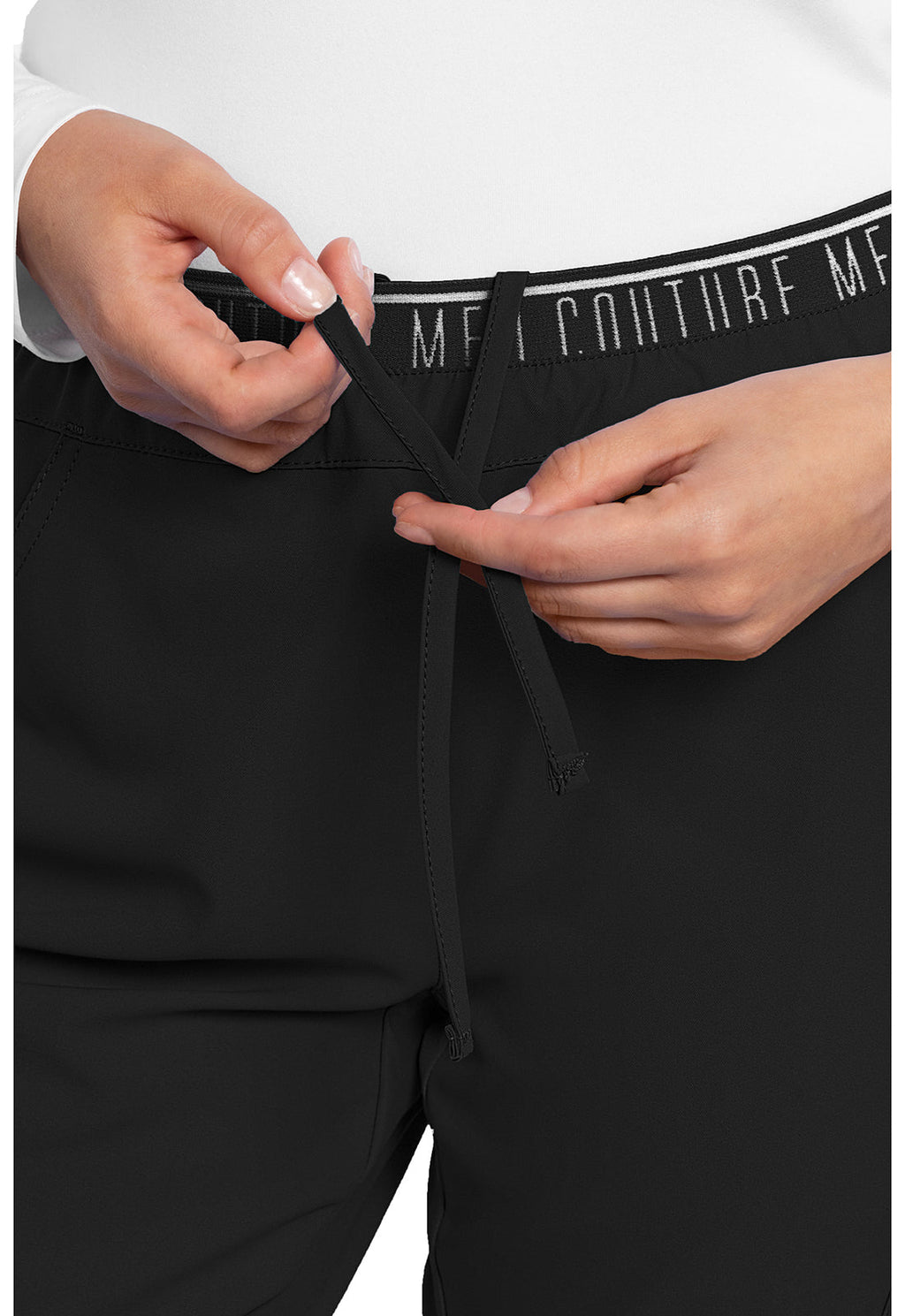 Insight MC009 Mid Rise Pull-on Tapered Leg Ankle Pants Black