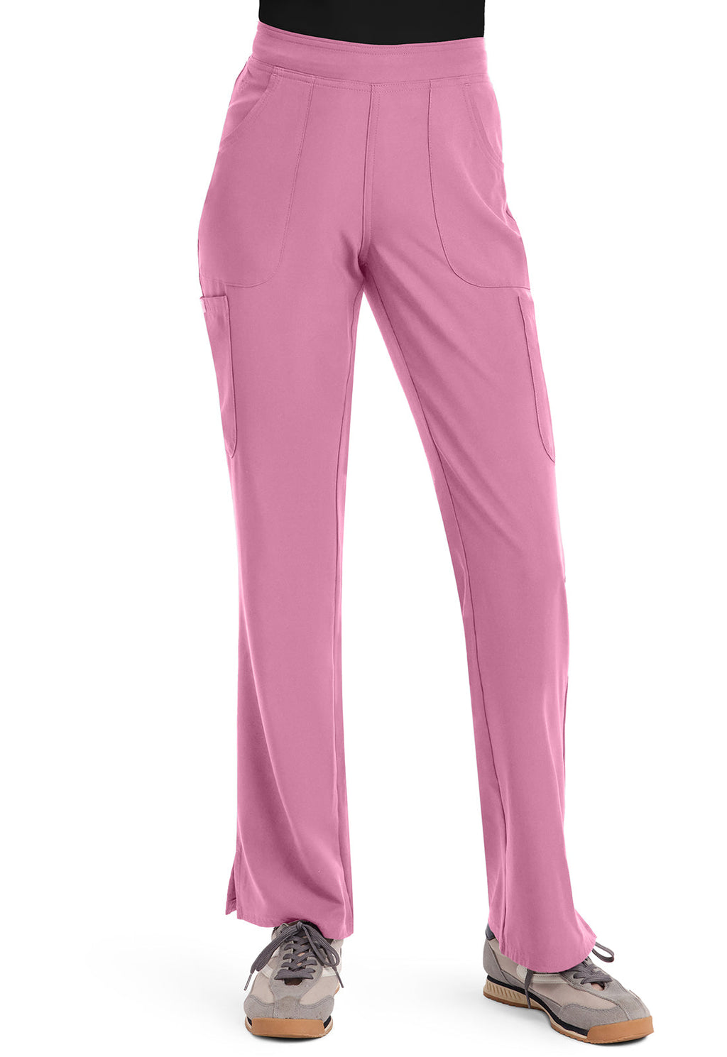 Insight MC010 Women's Mid Rise Flare Leg Scrub Pants Taffy Pink