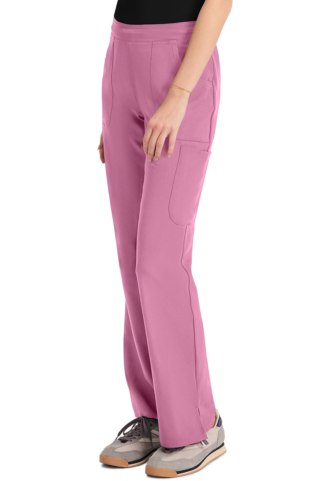 Insight MC010 Women's Mid Rise Flare Leg Scrub Pants Taffy Pink