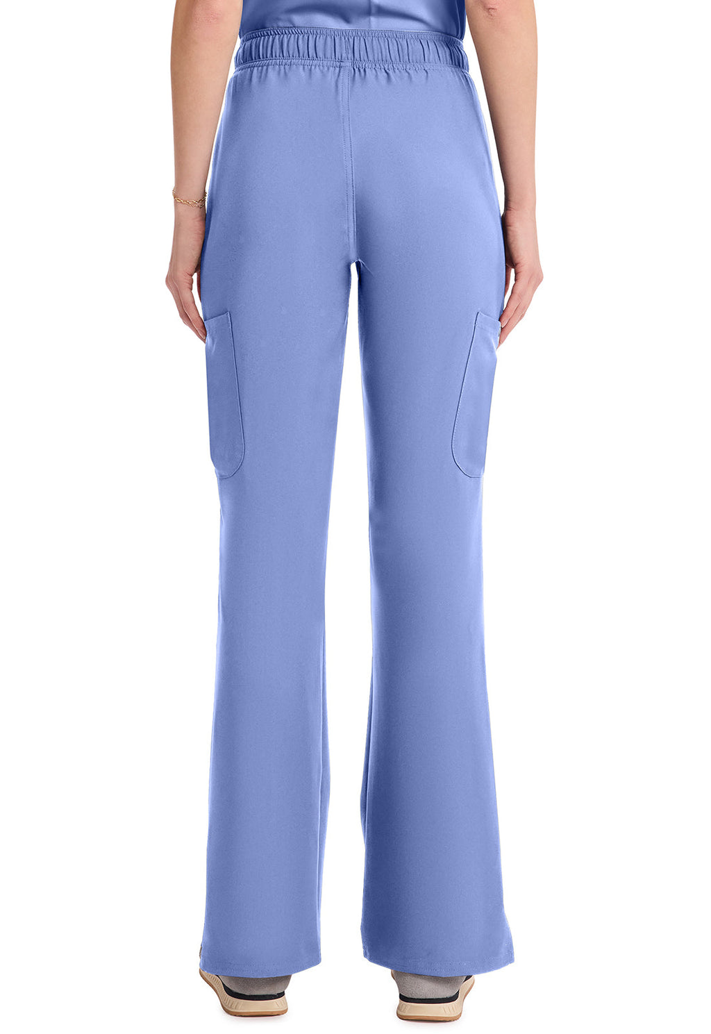 Insight MC010 Women's Mid Rise Flare Leg Scrub Pants Ciel