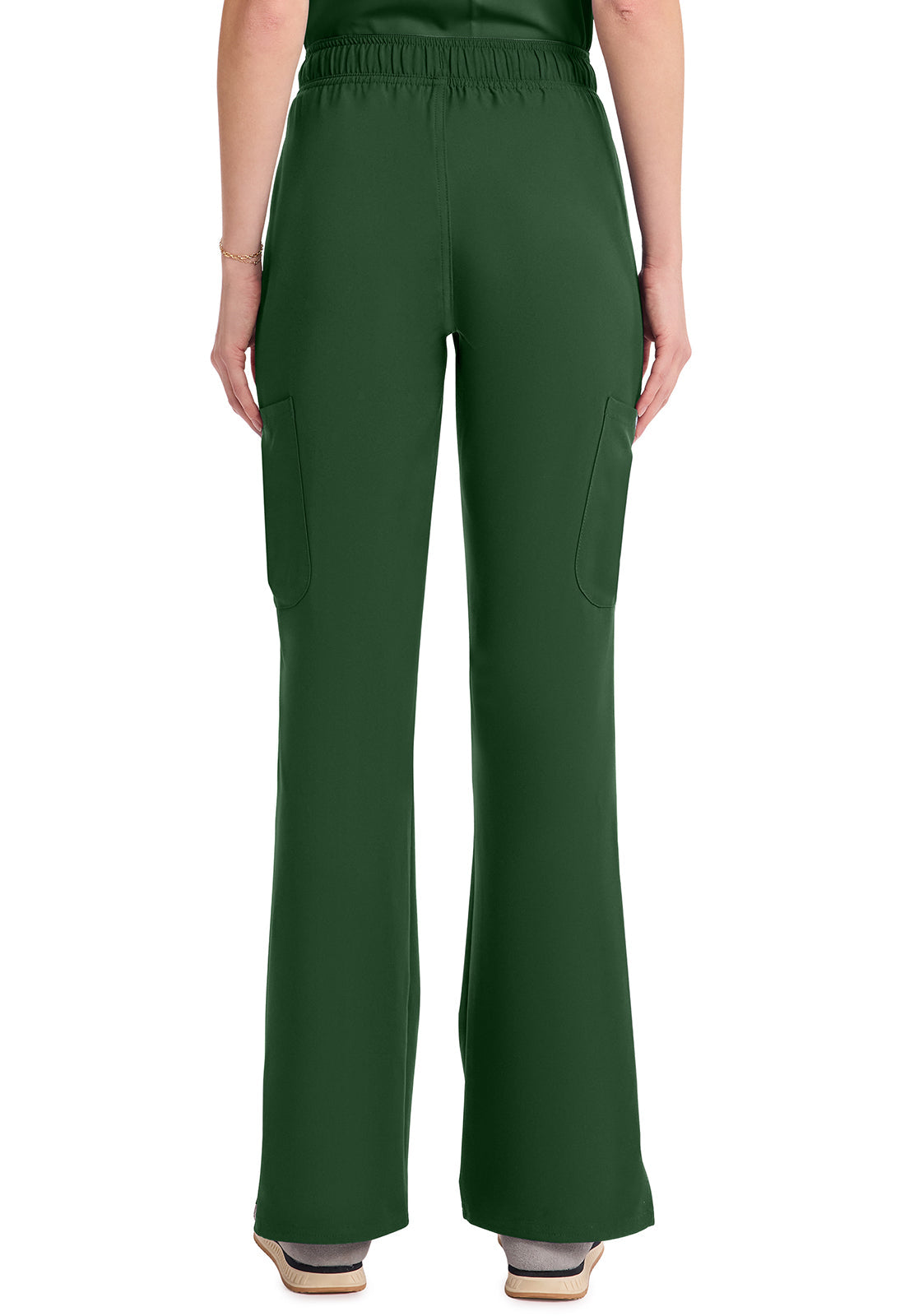 Insight MC010 Women's Mid Rise Flare Leg Scrub Pants Hunter Green