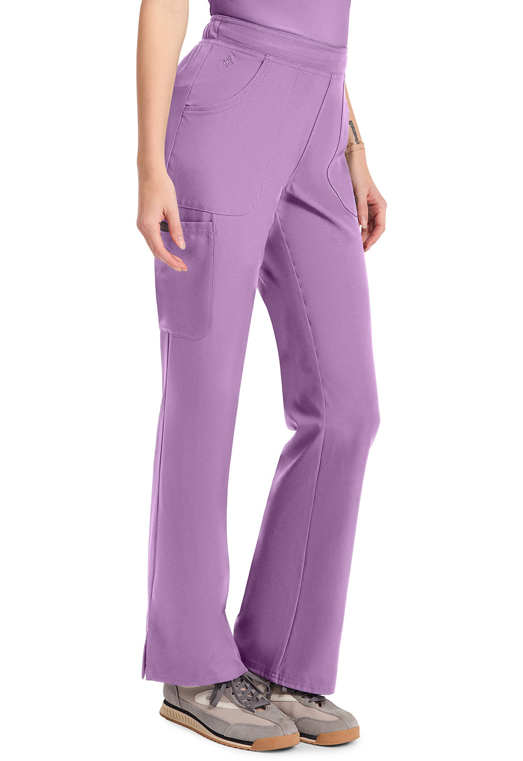 Insight MC010 Women's Mid Rise Flare Leg Scrub Pants Lilac