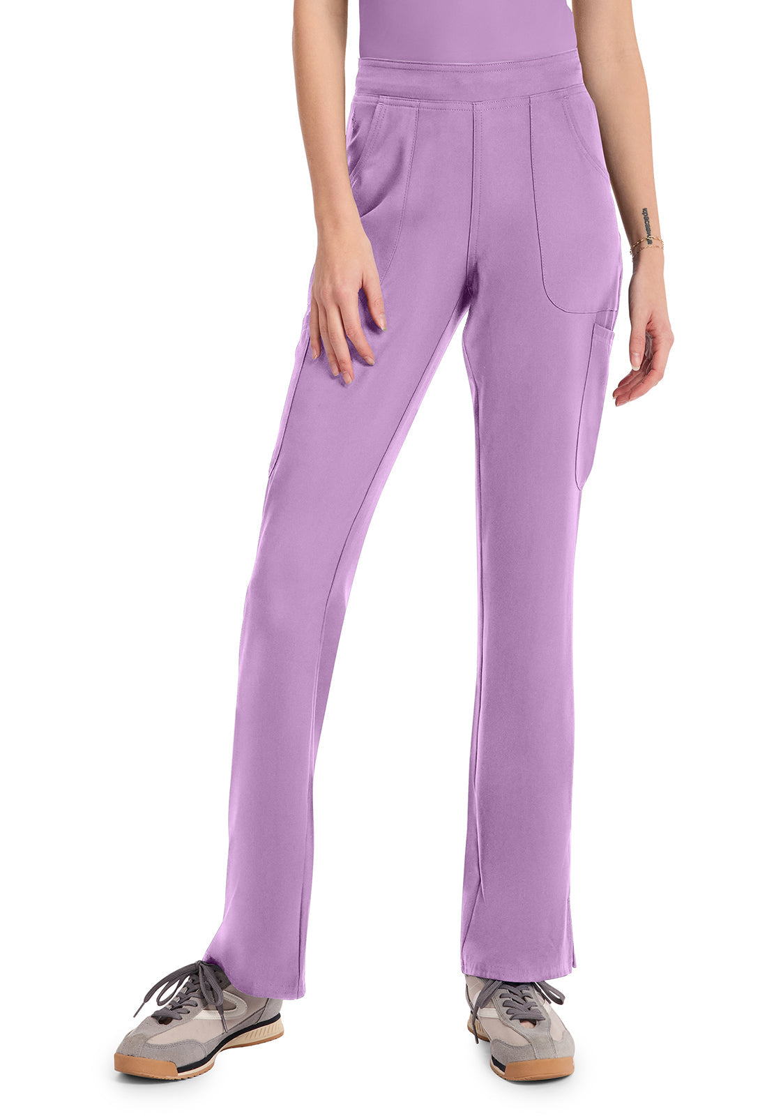 Insight MC010 Women's Mid Rise Flare Leg Scrub Pants Lilac
