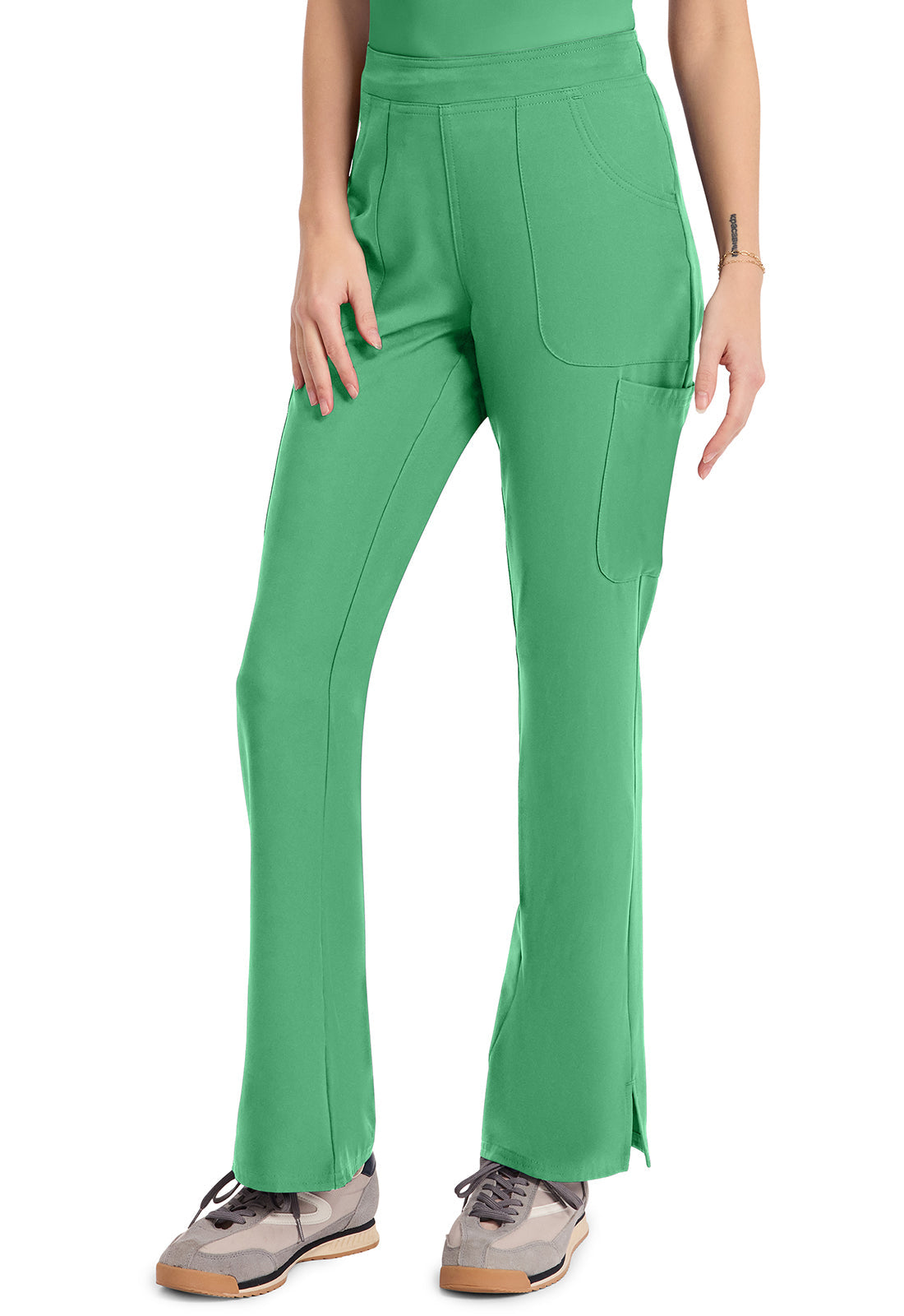 Insight MC010 Women's Mid Rise Flare Leg Pants Mint Julep