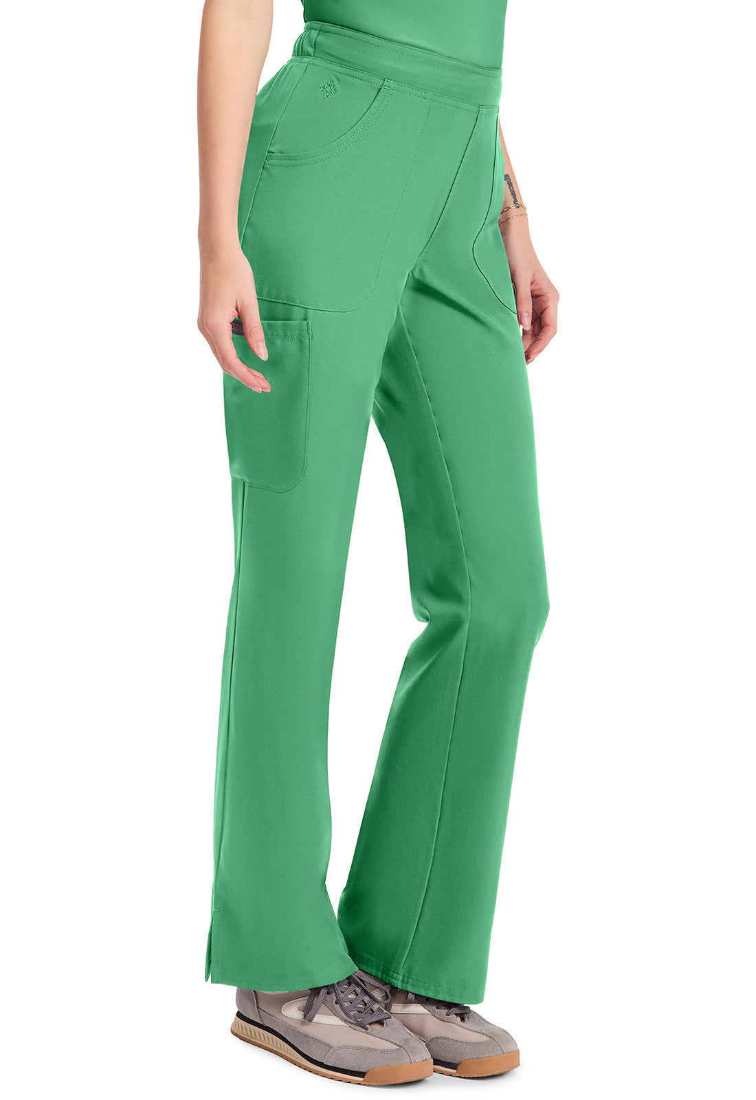 Insight MC010 Women's Mid Rise Flare Leg Pants Mint Julep