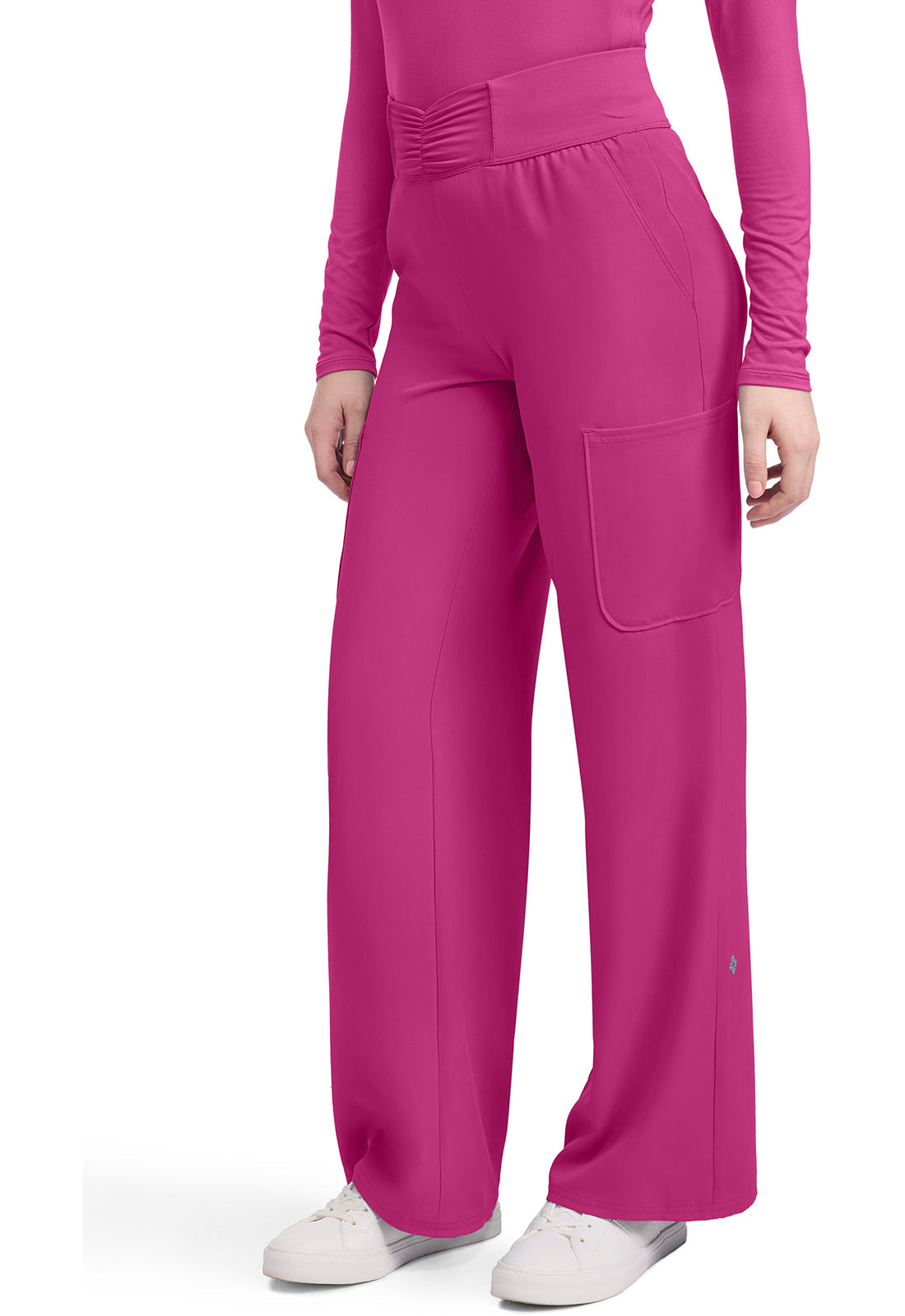 Insight MC011 Women's 5-Pocket Ruched Wide Leg Pants Aurora Berryalis