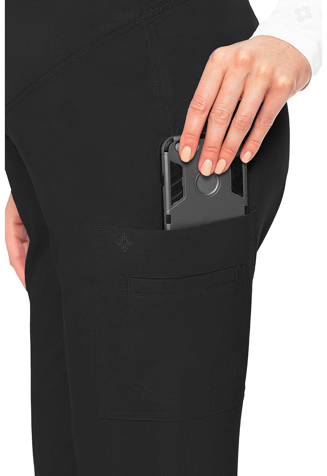 Touch MC028 Women's Maternity Scrub Pants Black