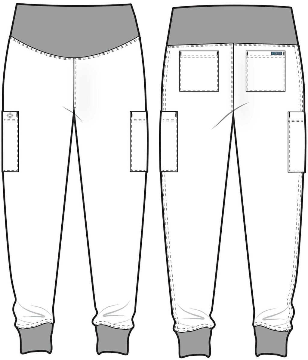 Touch MC029 Women's Maternity Scrub Joggers Ciel