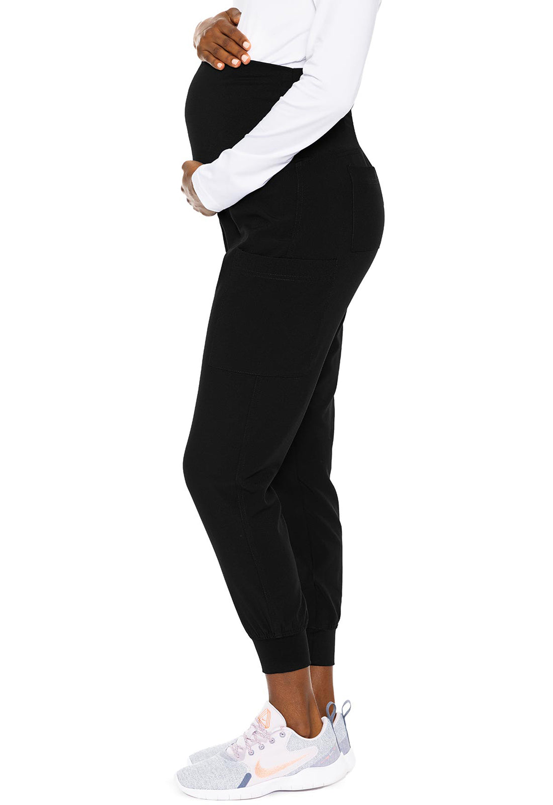 Touch MC029 Women's Maternity Scrub Joggers Black