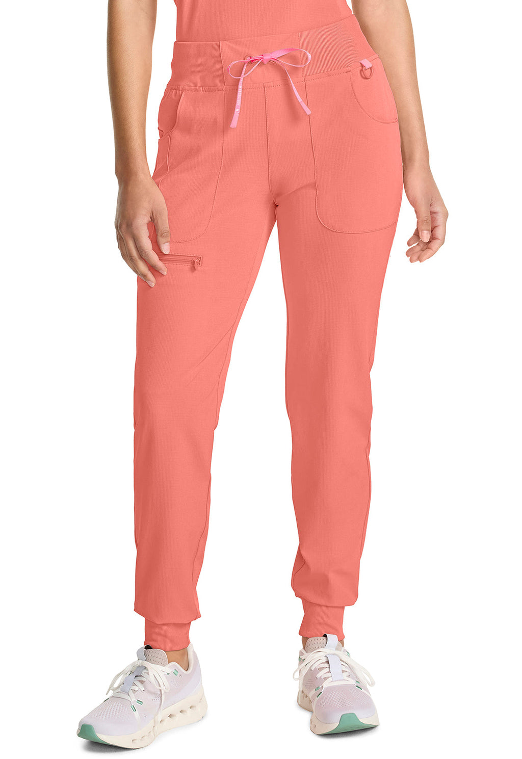 Amp MC102 Women's Mid Rise Scrub Joggers Coral Fusion