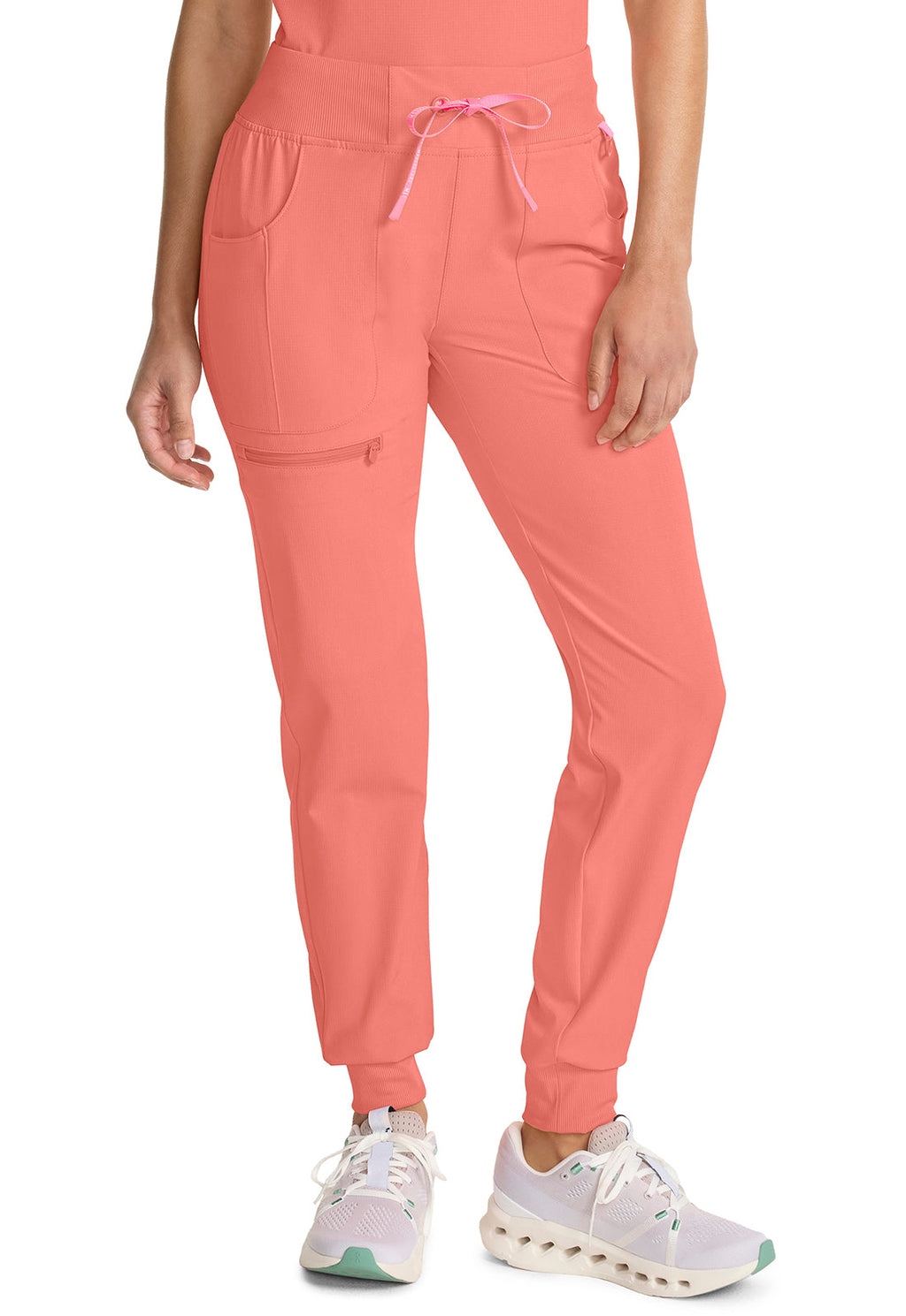 Amp MC102 Women's Mid Rise Scrub Joggers Coral Fusion