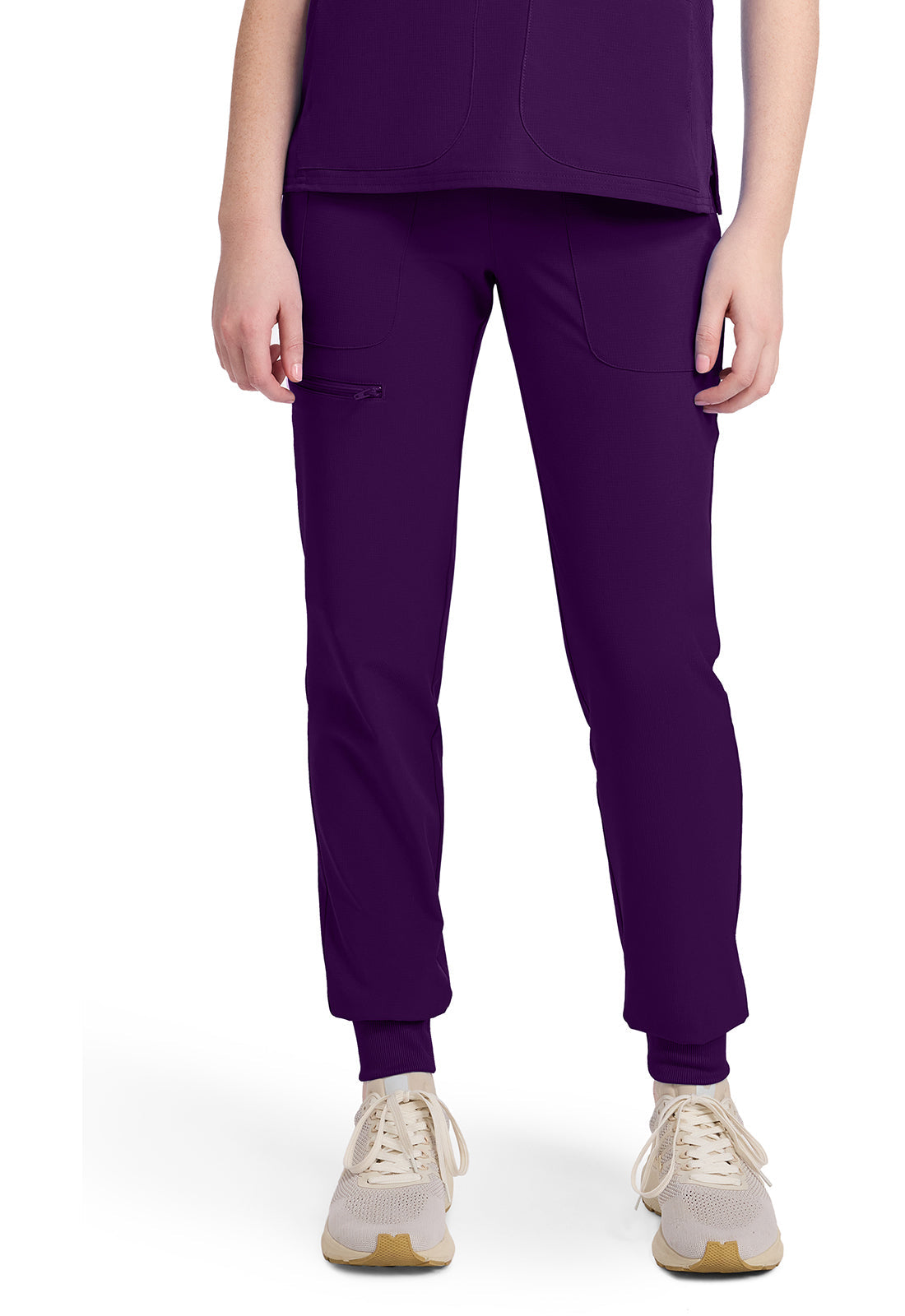 AMP MC102 Mid Rise Jogger Eggplant