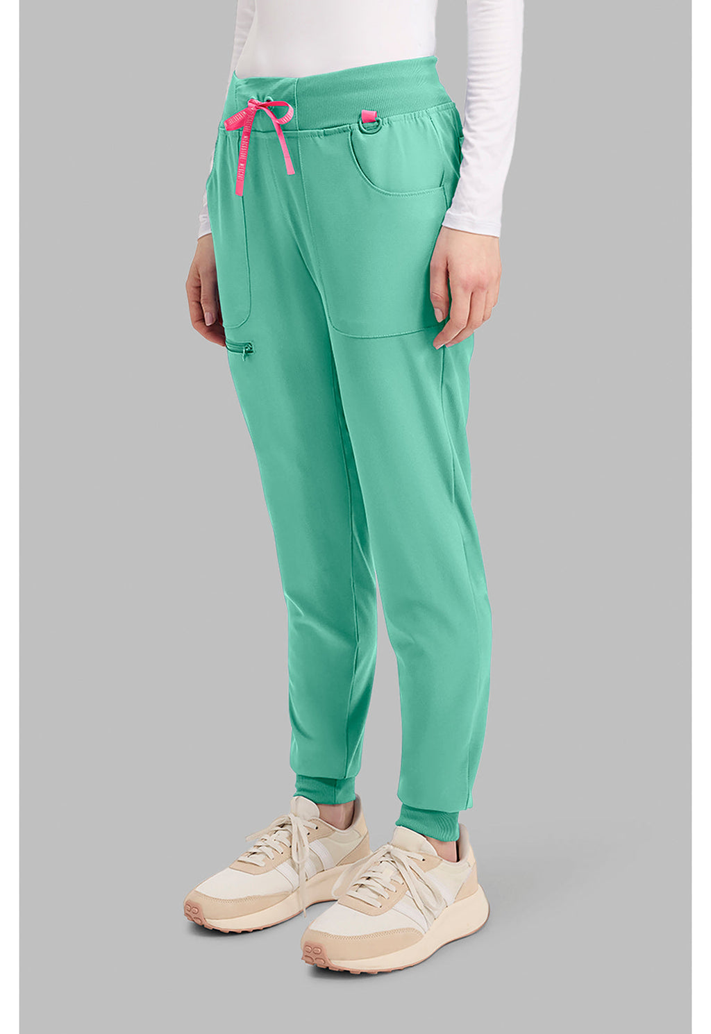 Amp MC102 Women's Mid Rise Scrub Joggers Mint Condition