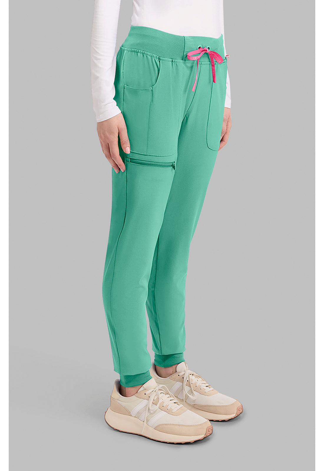 Amp MC102 Women's Mid Rise Scrub Joggers Mint Condition