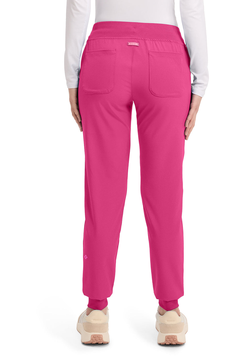 Amp MC102 Women's Mid Rise Scrub Joggers Pink Power
