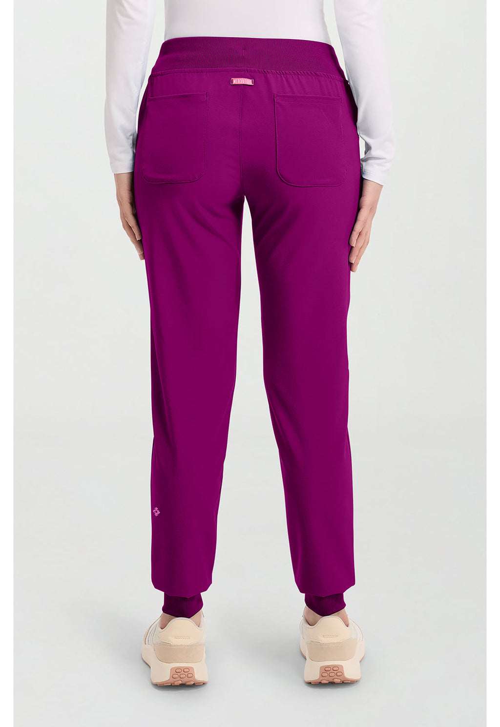 Amp MC102 Women's Mid Rise Scrub Joggers Plum Royale