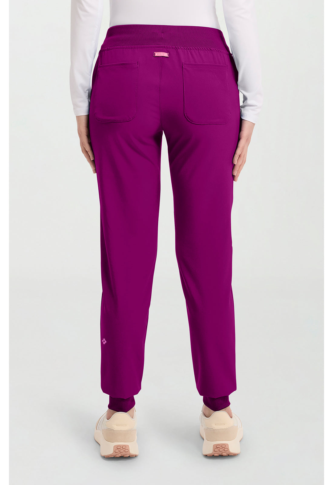 Amp MC102 Women's Mid Rise Scrub Joggers Plum Royale