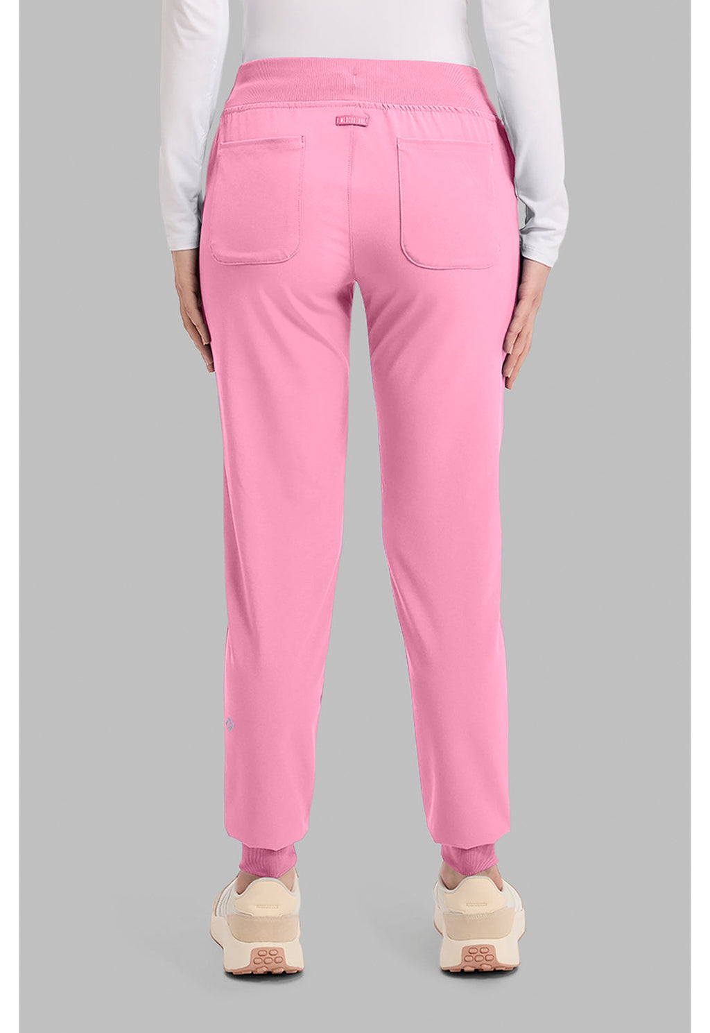 Amp MC102 Women's Mid Rise Scrub Joggers Pixel Pink