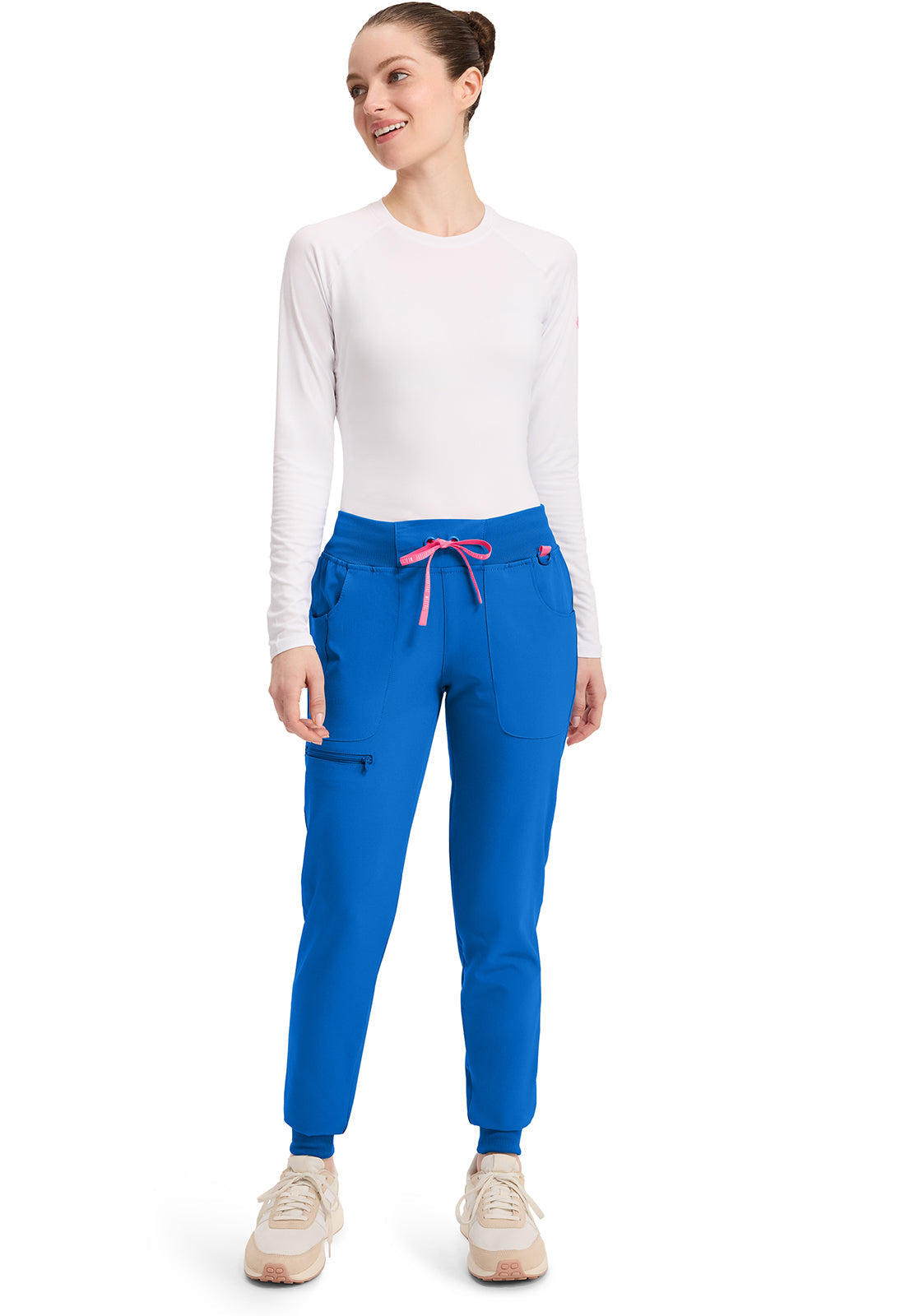 Amp MC102 Women's Mid Rise Scrub Joggers Royal