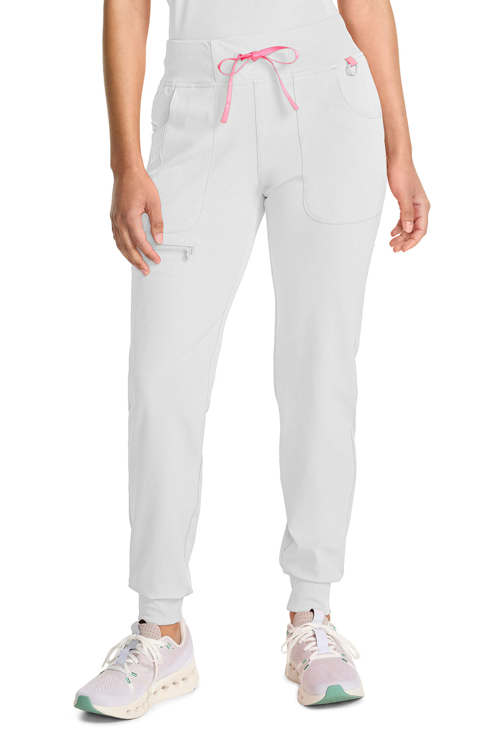 AMP MC102 Mid Rise Jogger White Image