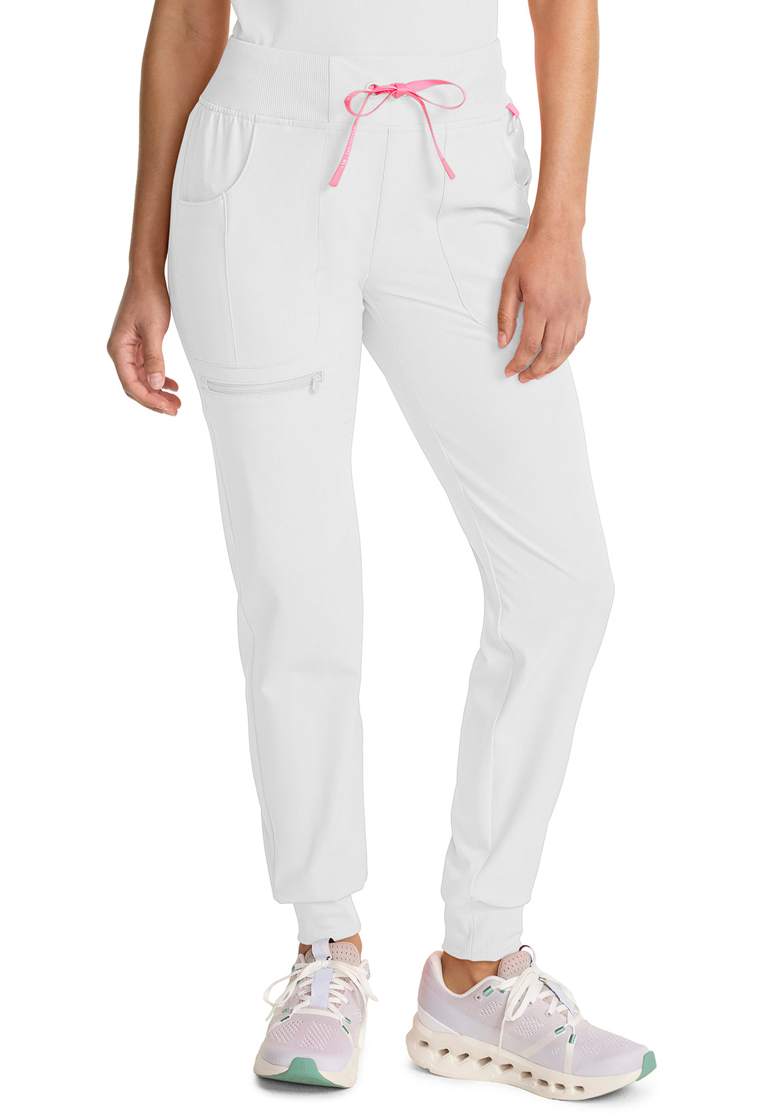 AMP MC102 Mid Rise Jogger White Image