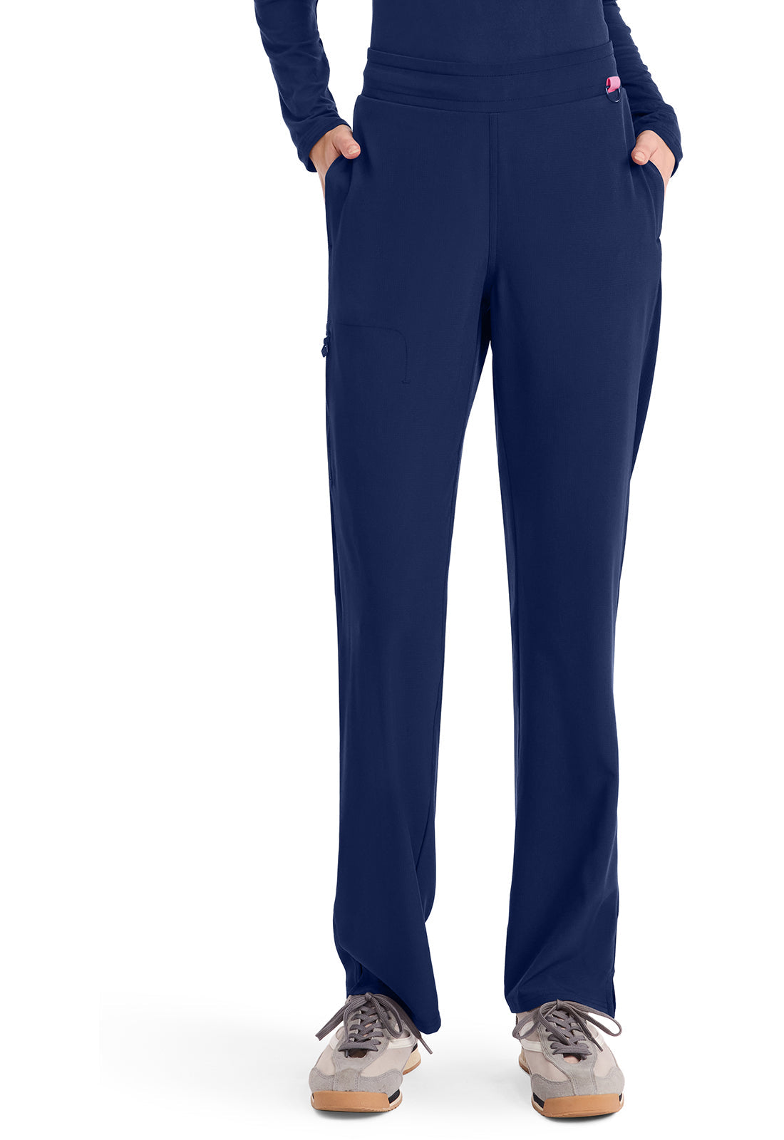 Amp MC103 Women's Straight Leg Pull-On Scrub Pants Navy