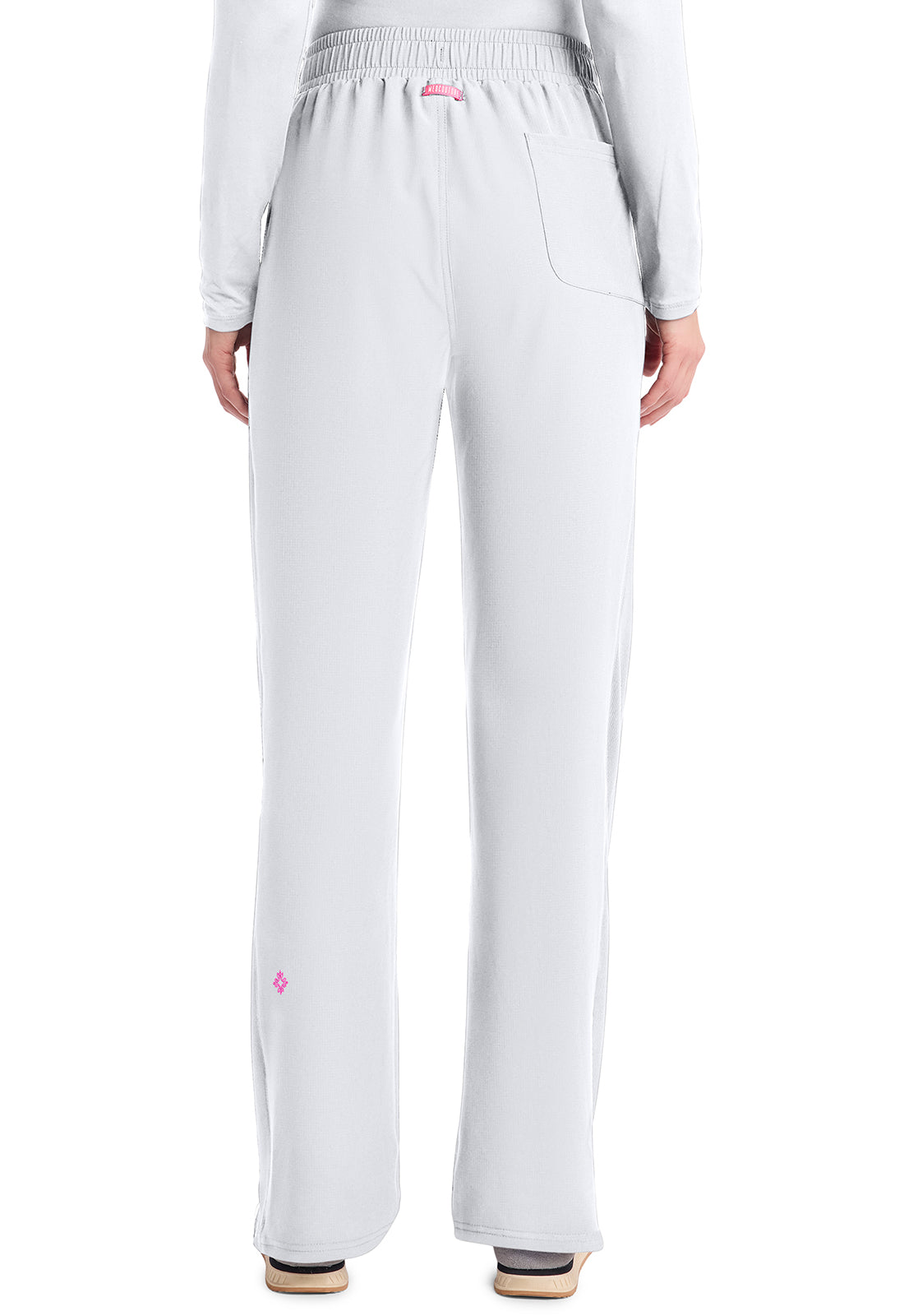 AMP MC103 Women's Straight Leg Pull-On Pants White
