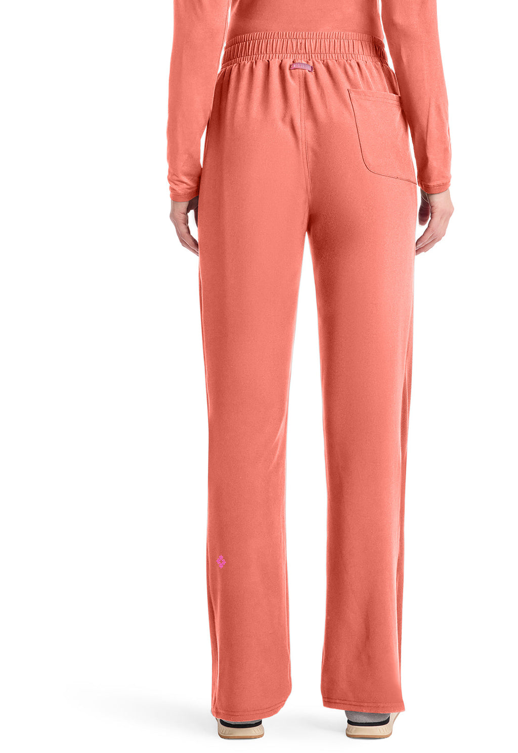 Amp MC103 Women's Straight Leg Pull-On Scrub Pants Coral Fusion