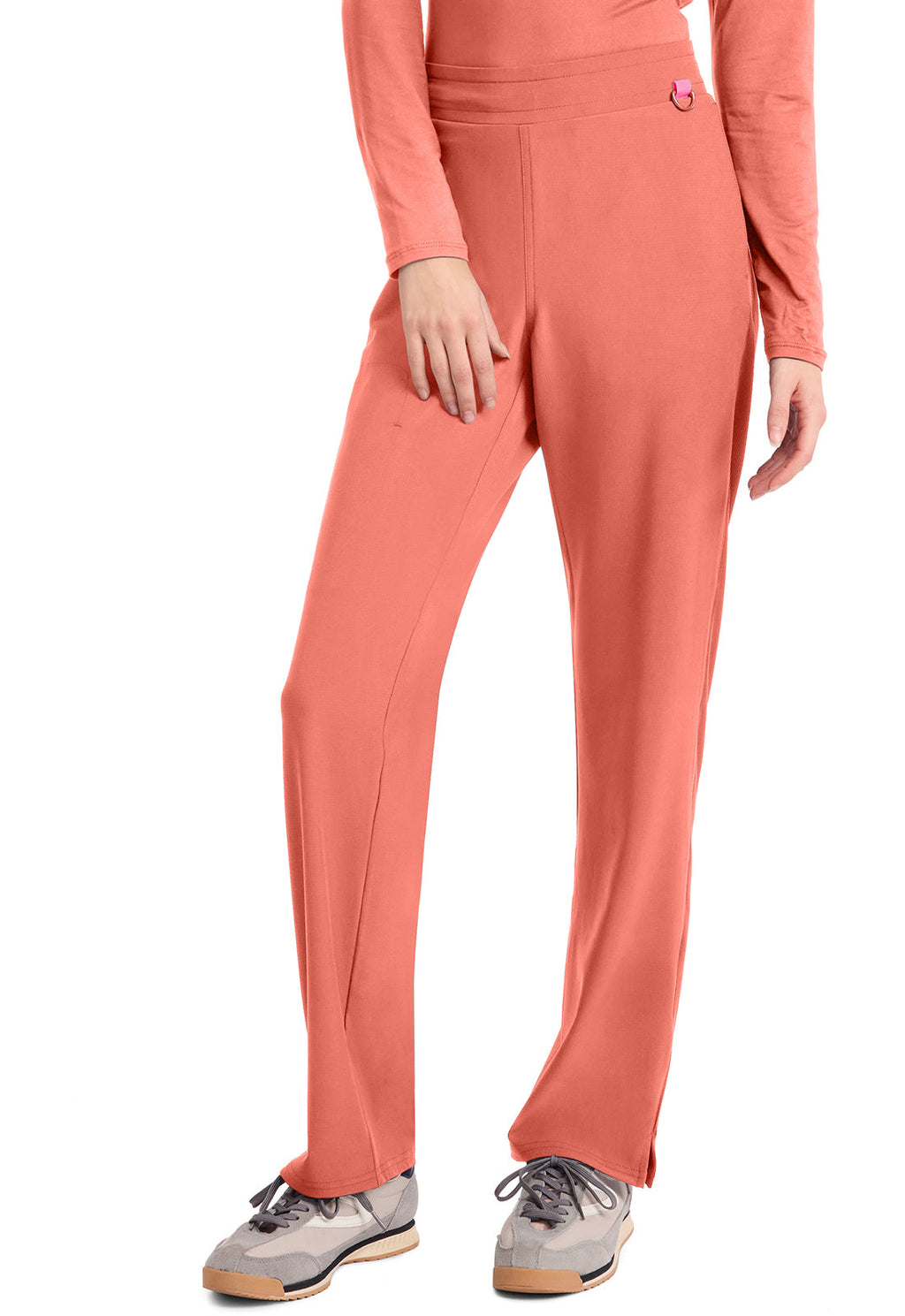 Amp MC103 Women's Straight Leg Pull-On Scrub Pants Coral Fusion