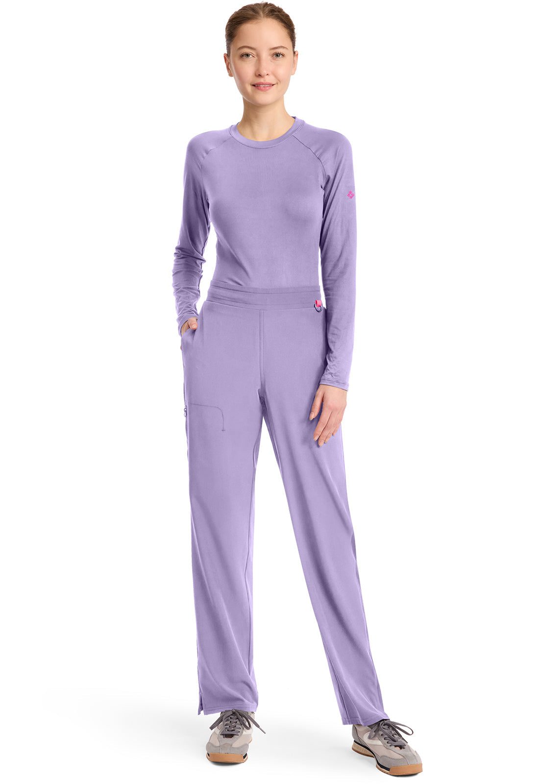 AMP MC103 Women's Straight Leg Pull-On Pants Digital Lavender Image