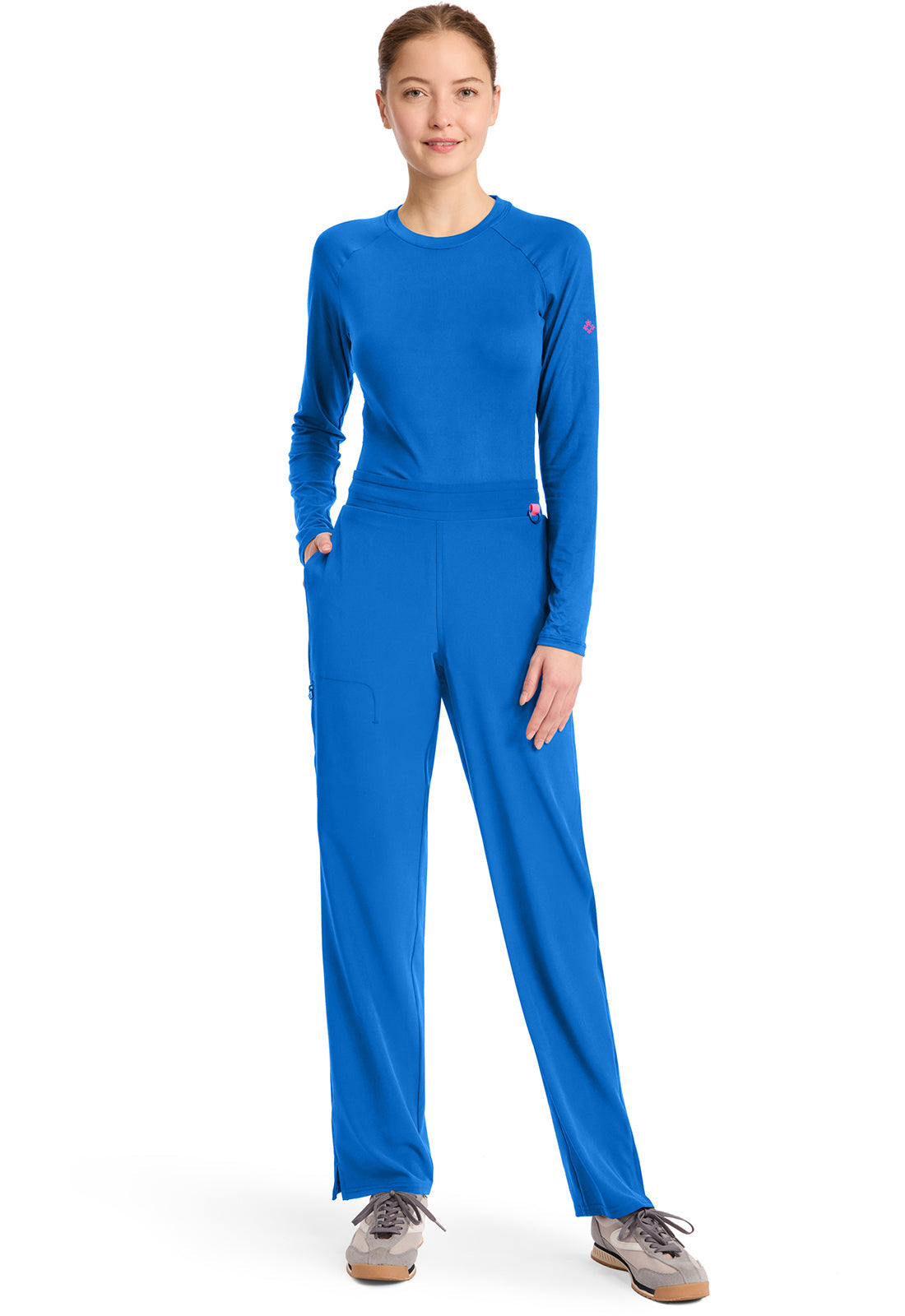 Amp MC103 Women's Straight Leg Pull-On Scrub Pants Royal