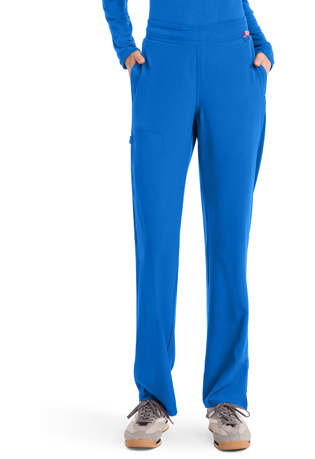 Amp MC103 Women's Straight Leg Pull-On Scrub Pants Royal