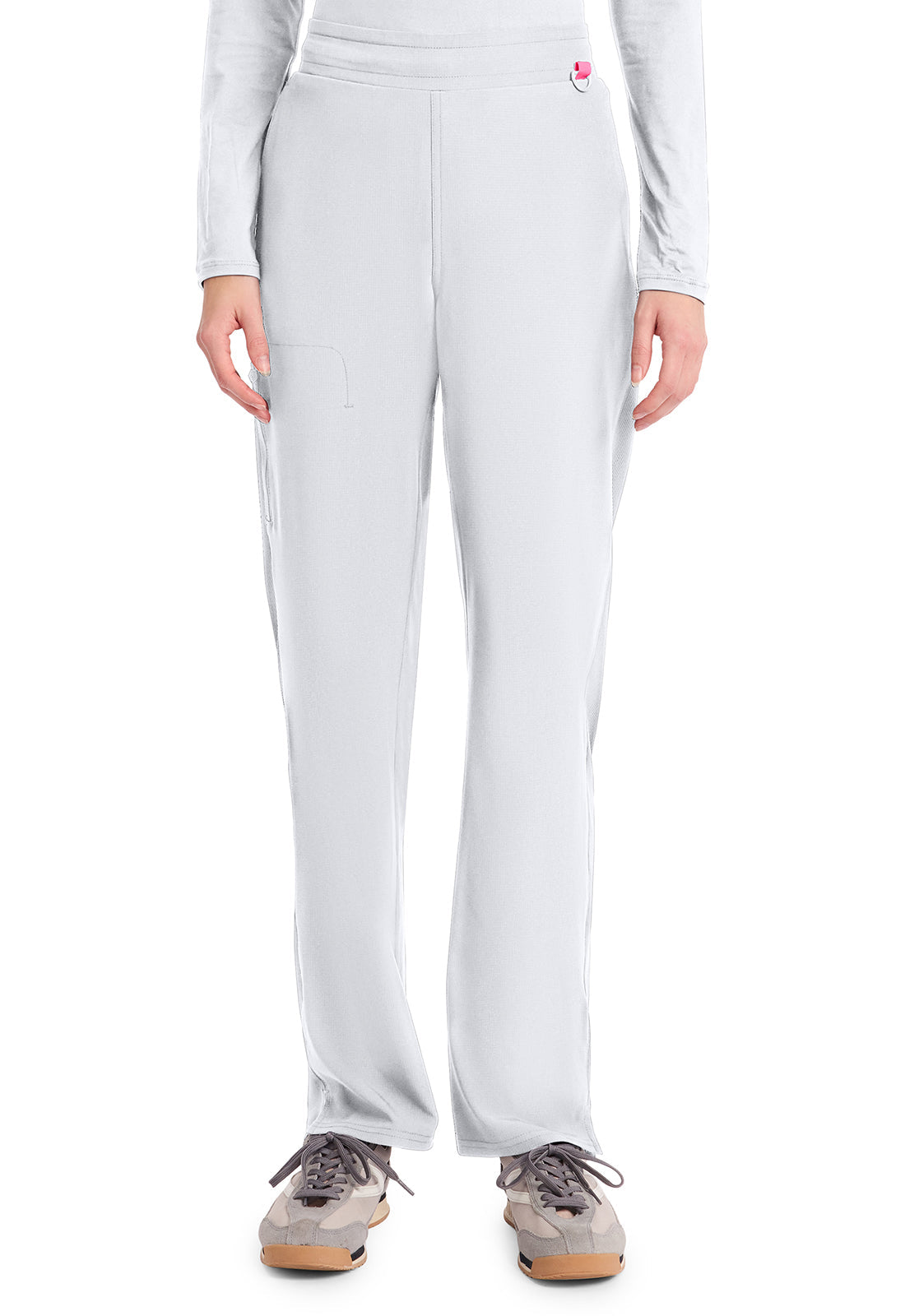 AMP MC103 Women's Straight Leg Pull-On Pants White