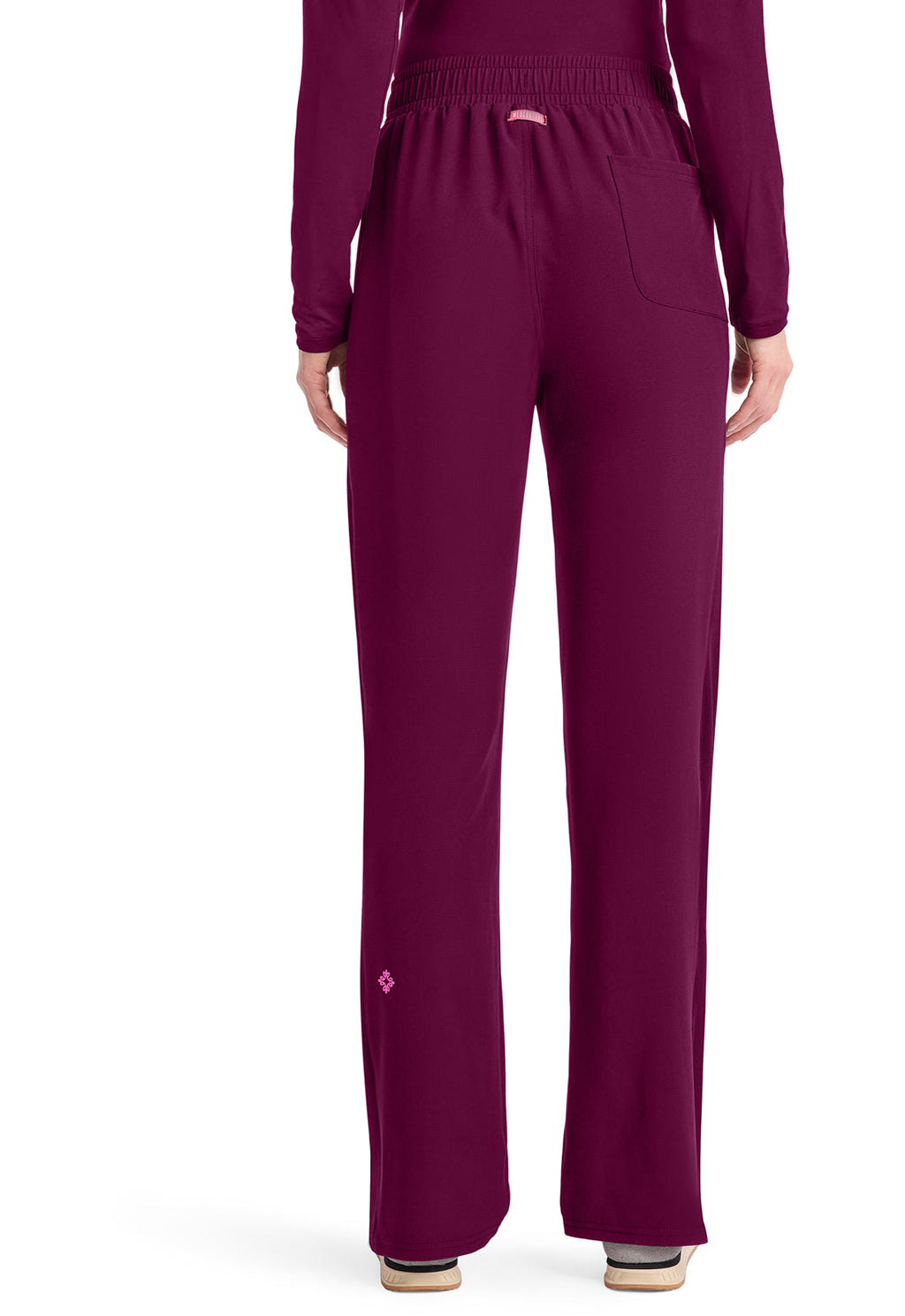AMP MC103 Women's Straight Leg Pull-On Pants Wine Image