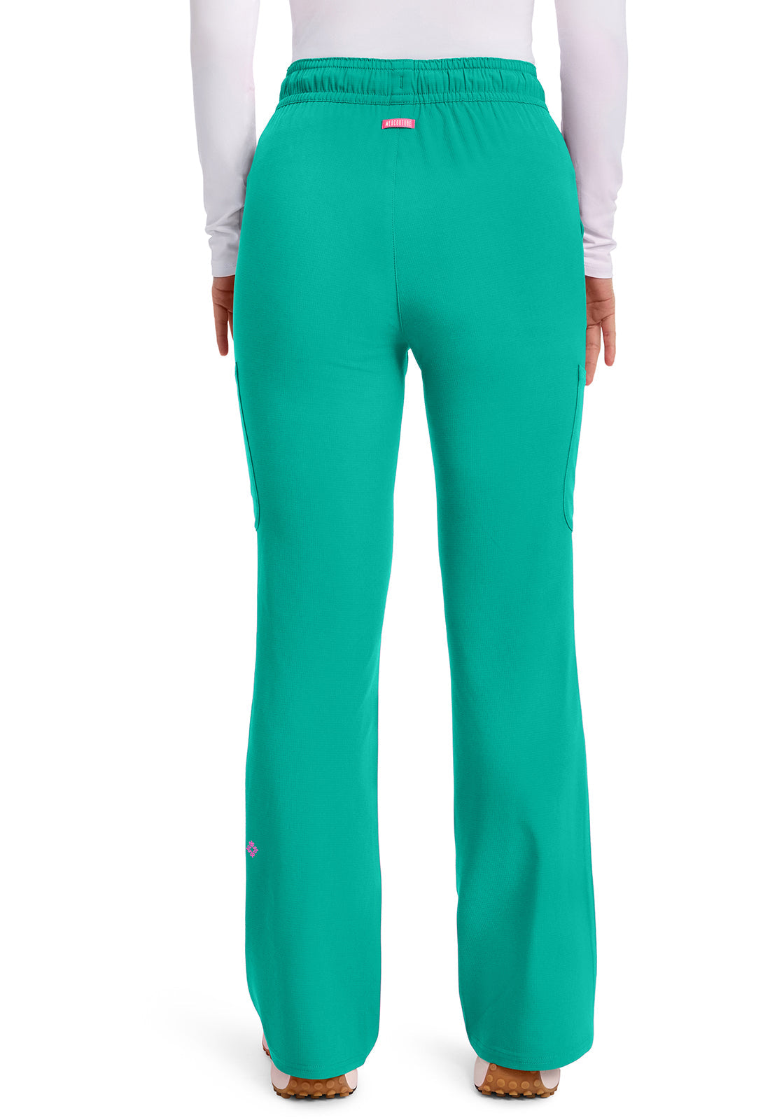 AMP MC104 Women's High Rise 4-Pocket Flare Pants Teal Tonic