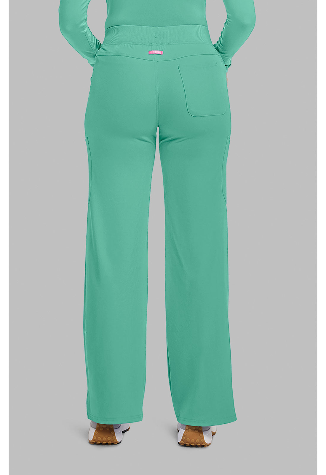 Amp MC109 Women's Wide Leg Pull On Scrub Pants Mint Condition
