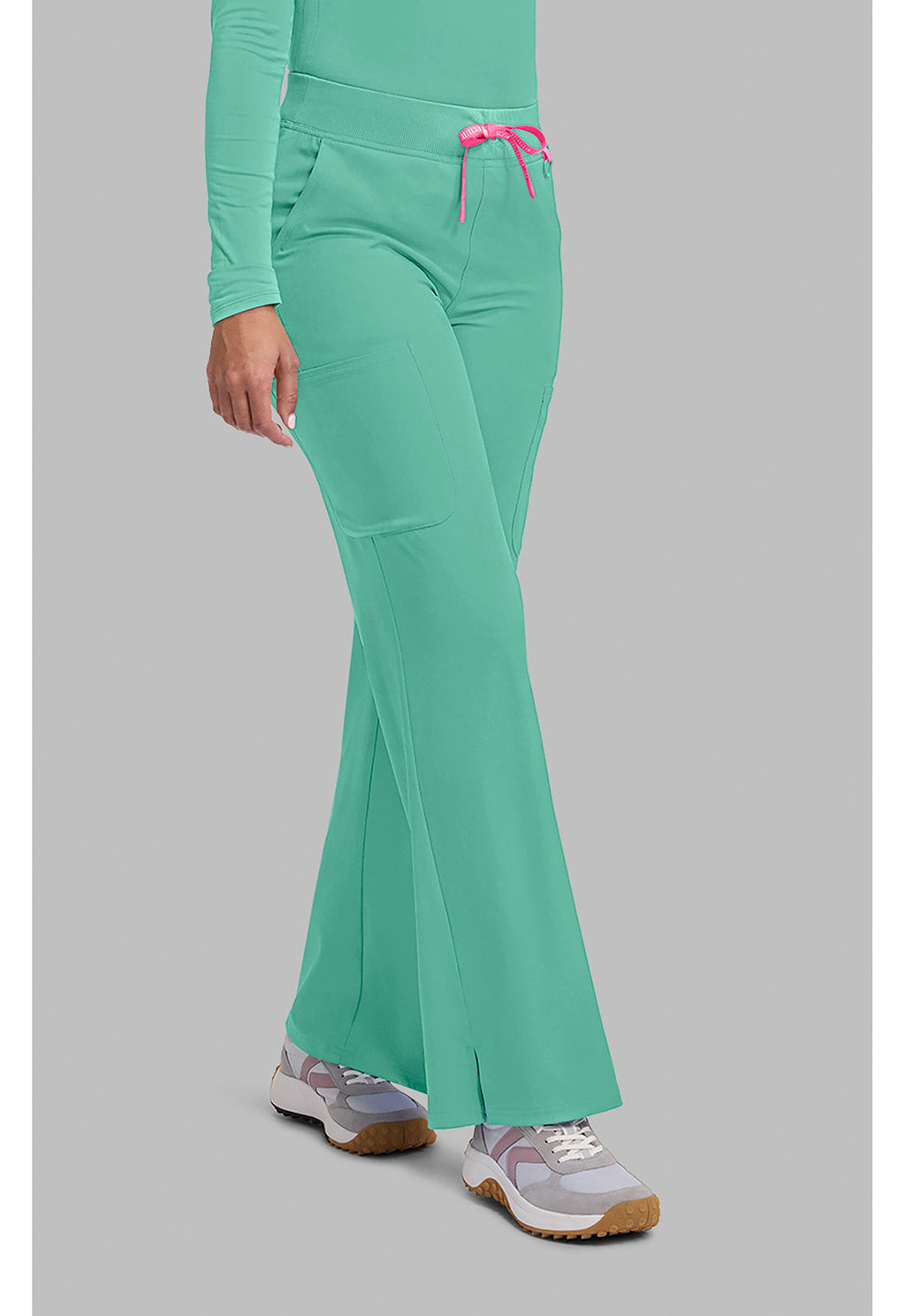 Amp MC109 Women's Wide Leg Pull On Scrub Pants Mint Condition