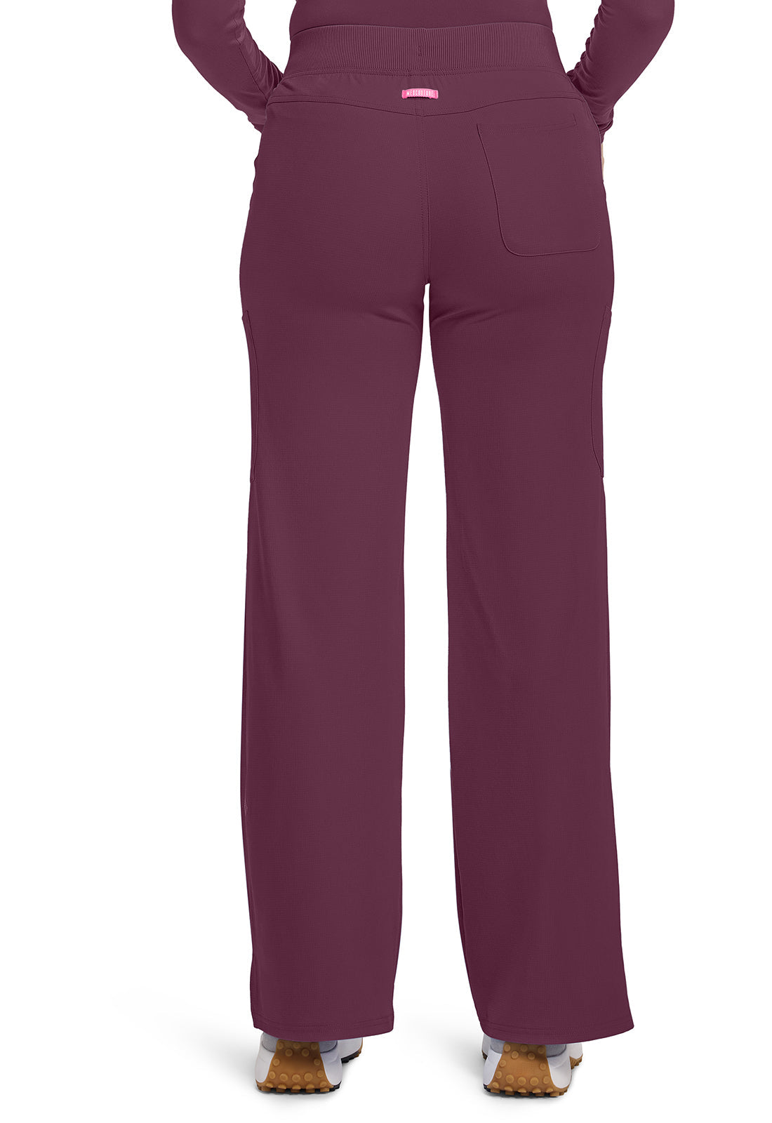 AMP MC109 Wide Leg Pull On Pants Wine