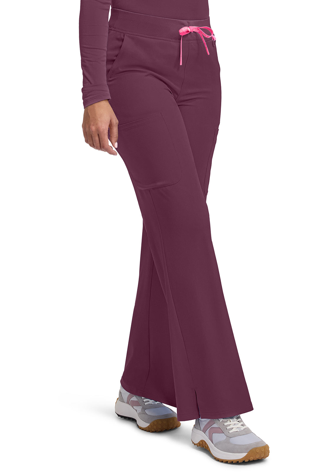 AMP MC109 Wide Leg Pull On Pants Wine
