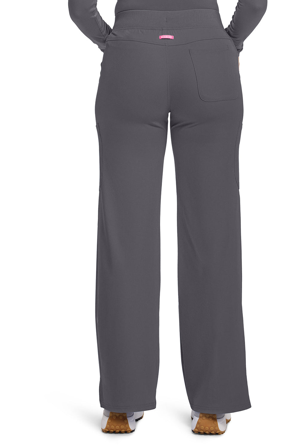 Amp MC109 Women's Wide Leg Pull On Scrub Pants Pewter