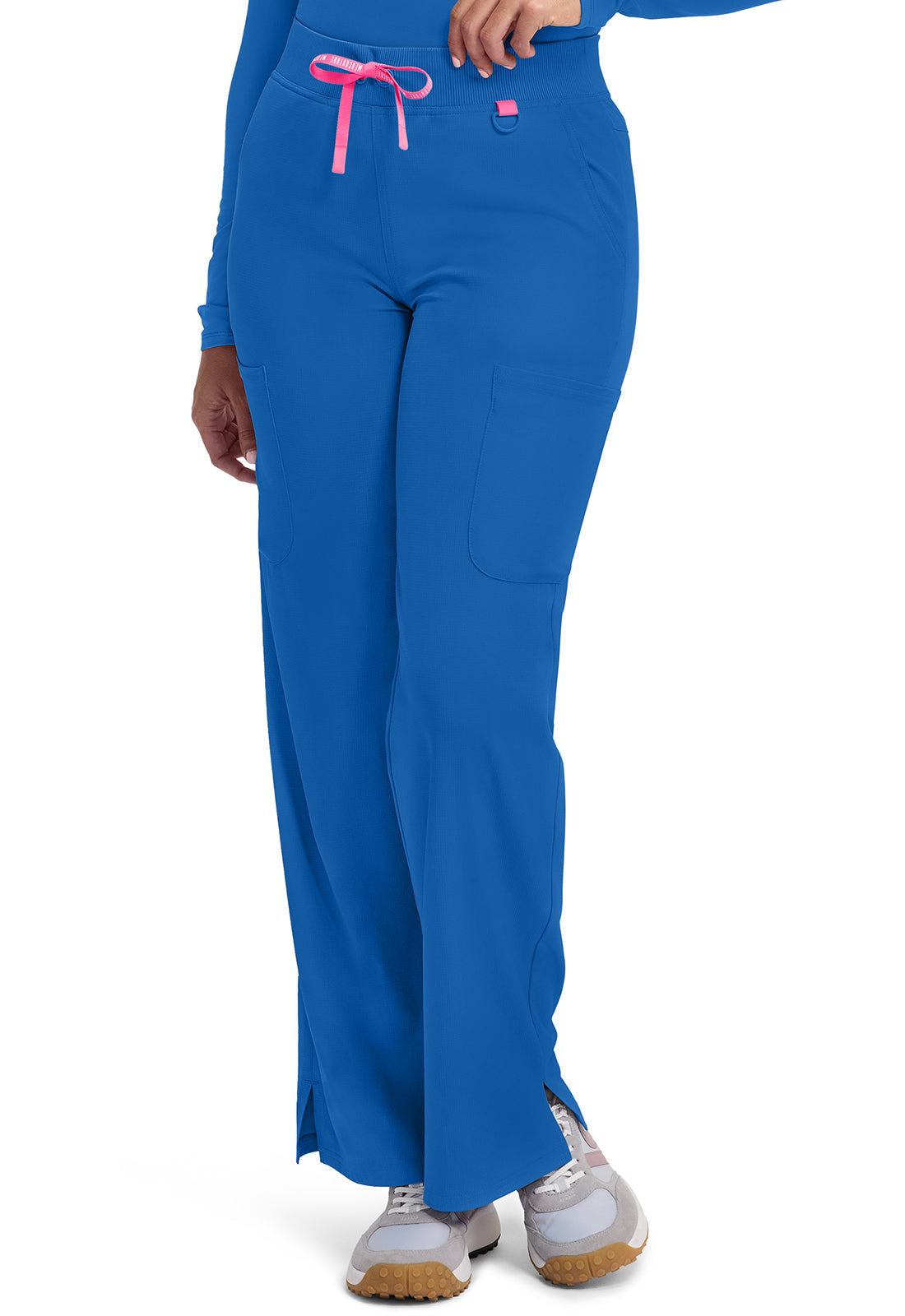 Amp MC109 Women's Wide Leg Pull On Scrub Pants Royal