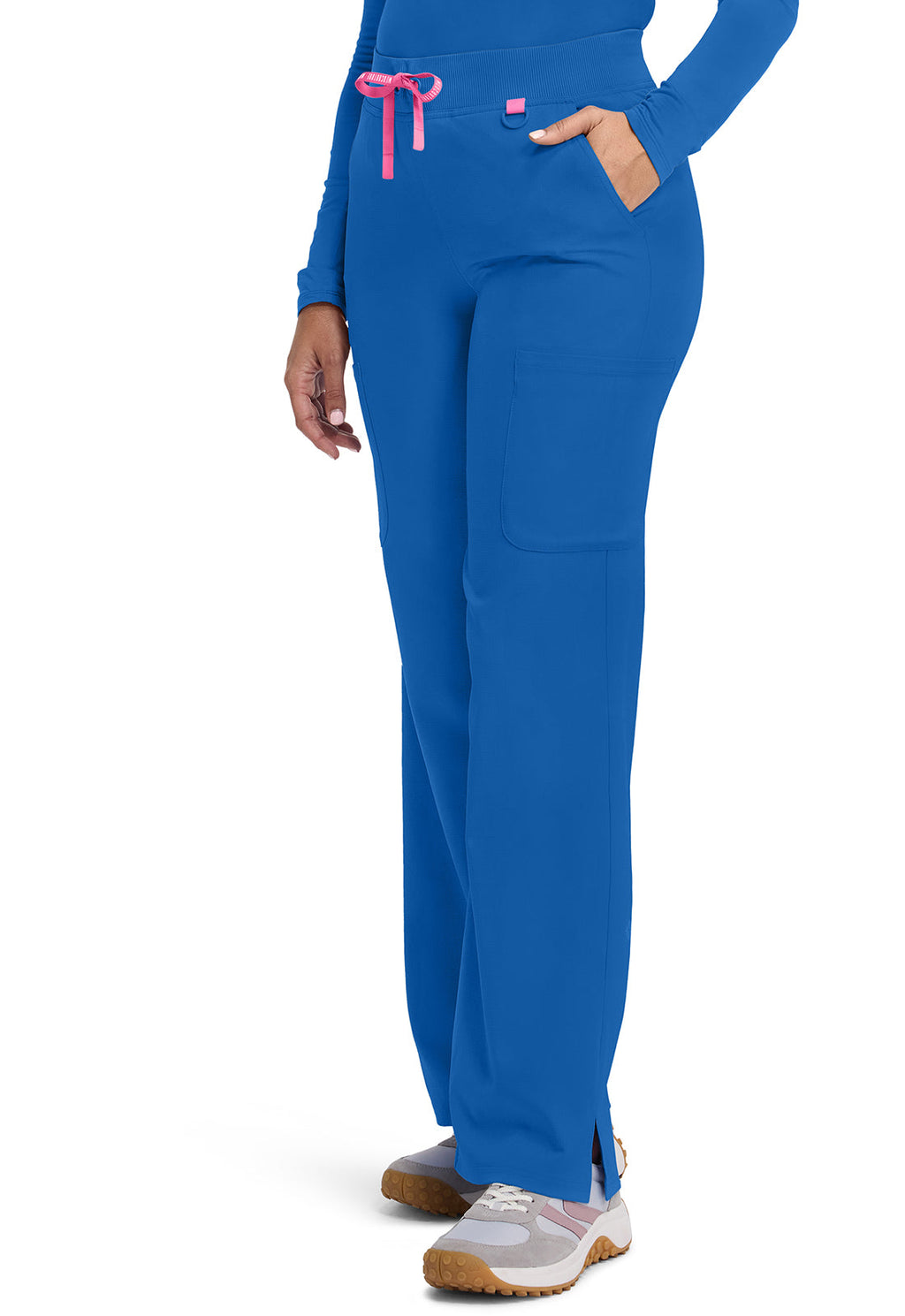Amp MC109 Women's Wide Leg Pull On Scrub Pants Royal