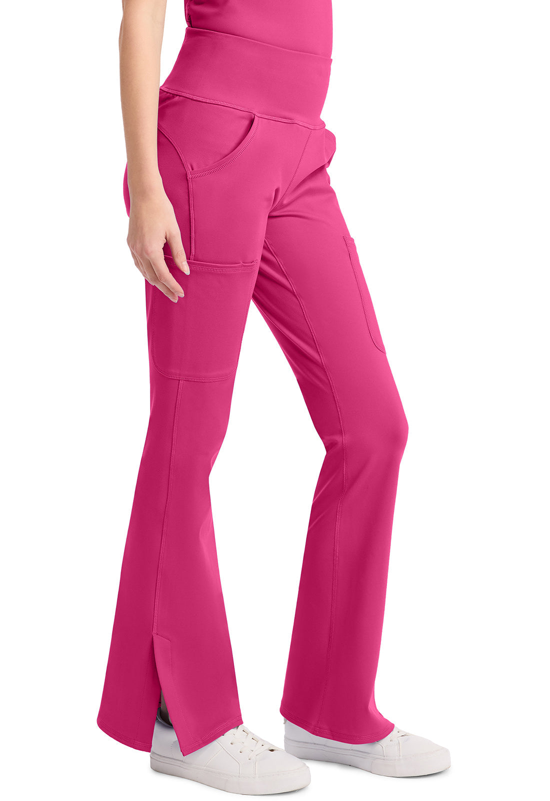 AMP Knit MC150 Flare Leg Yoga Pants Pink Power