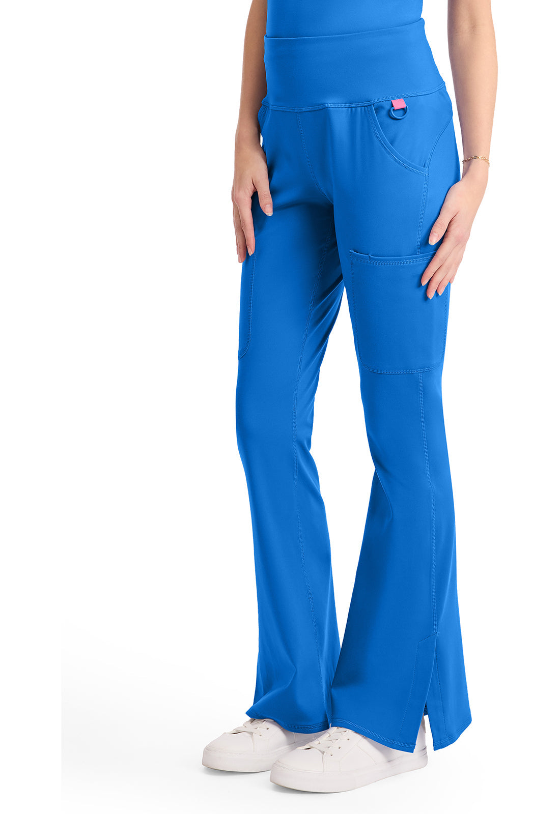 Amp Knit MC150 Women's Flare Leg Yoga Scrub Pants Royal
