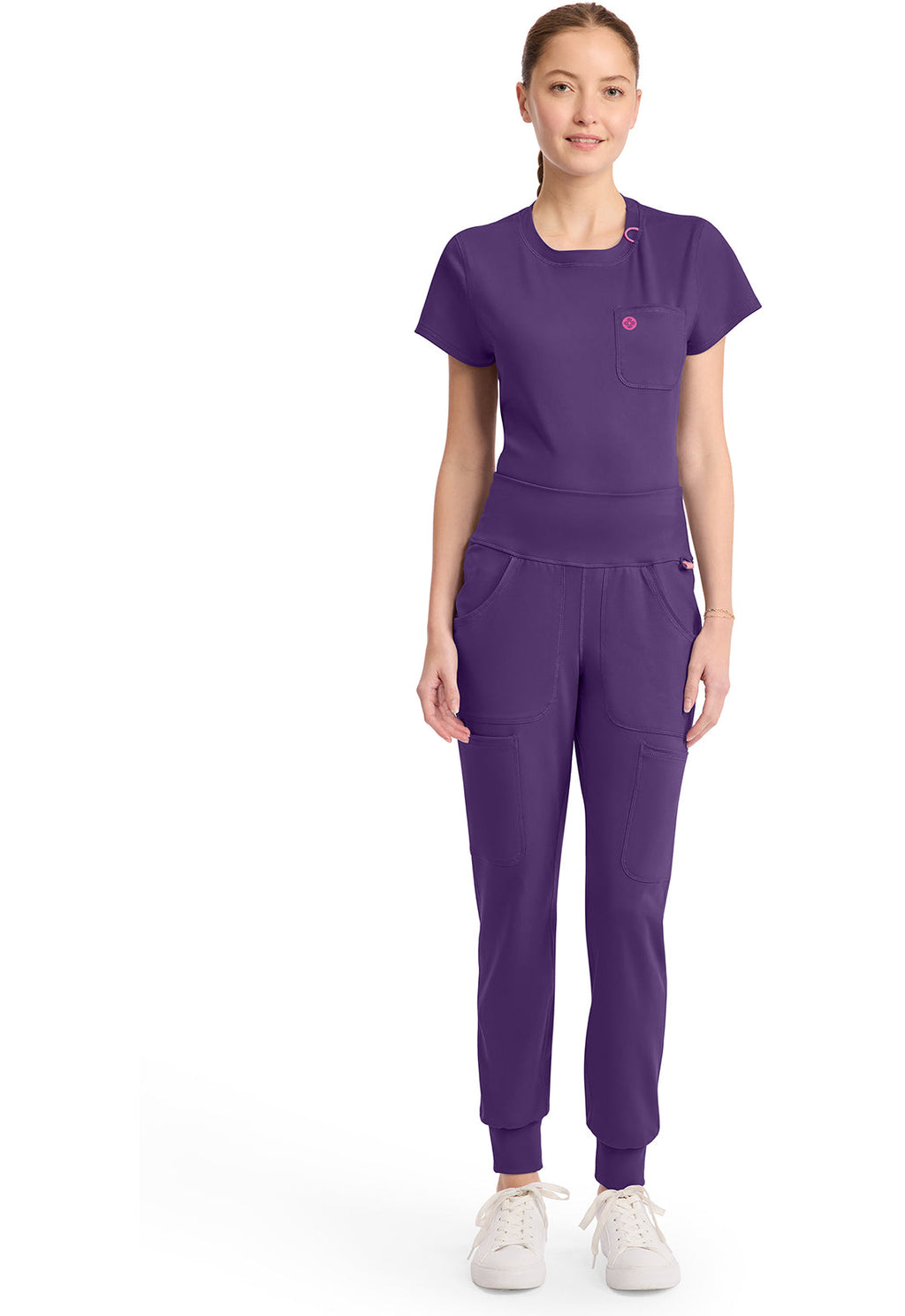 AMP Knit MC152 Wide Waistband Jogger Galactic Purple